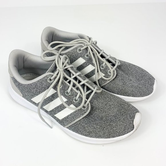 Adidas Cloudfoam Women's QT Racer 2.0 Shoes in Grey/White Size 7 - Picture 1 of 9